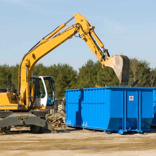 what are the rental fees for a residential dumpster in Friendship